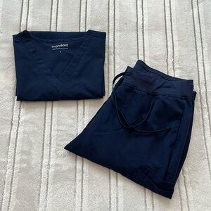 Women's Navy Scrub Set